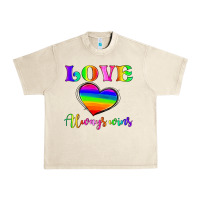 Love Always Wins Urban Heavy Tee | Teevron