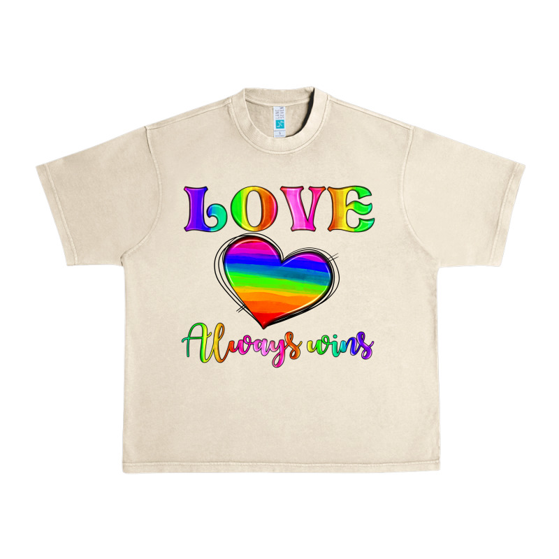 Love Always Wins Urban Heavy Tee by HRA Design Shop | Teevron