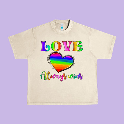 Love Always Wins Urban Heavy Tee Designed By Hra Design Shop