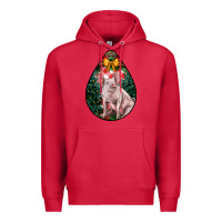 Cardinal christmas pig Premium Hoodie - LillyAllenDesigns