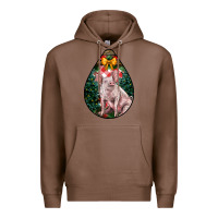 Chestnut christmas pig Premium Hoodie - LillyAllenDesigns