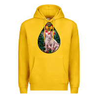 Lemon christmas pig Premium Hoodie - LillyAllenDesigns