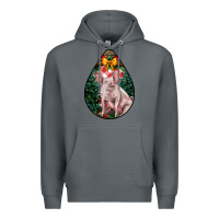 Rock christmas pig Premium Hoodie - LillyAllenDesigns