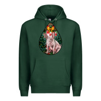 Sports Green christmas pig Premium Hoodie - LillyAllenDesigns