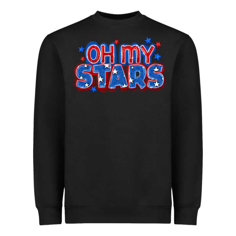 Oh My Stars 4th Of July Heavyweight Sweatshirt by CowGirlArtShop | Teevron