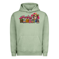 Pigment Oil Green Badass Mamacita Urban Hoodie - texasbilliewilder