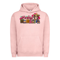 Pigment Salmon Badass Mamacita Urban Hoodie - texasbilliewilder