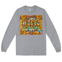 Heather Grey western hello fall tumbler Long Sleeve Tee - Artiststas