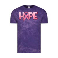 Cloud Purple hope and pink ribbon Vintage Tee - HRA Design Shop