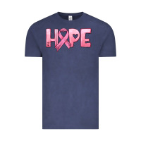 Vintage Denim hope and pink ribbon Vintage Tee - HRA Design Shop