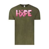 Vintage Olive hope and pink ribbon Vintage Tee - HRA Design Shop