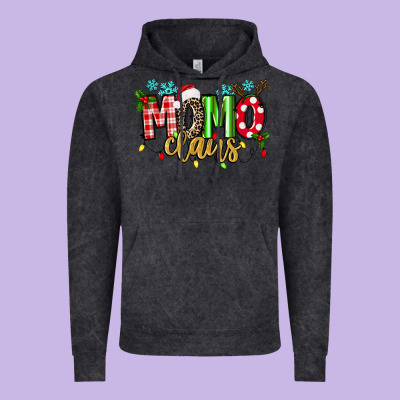 Momo Claus Vintage Hoodie Designed By Texasbilliewilder