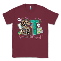 Burgundy speech therapist Classic Tee - AdoDesignShop