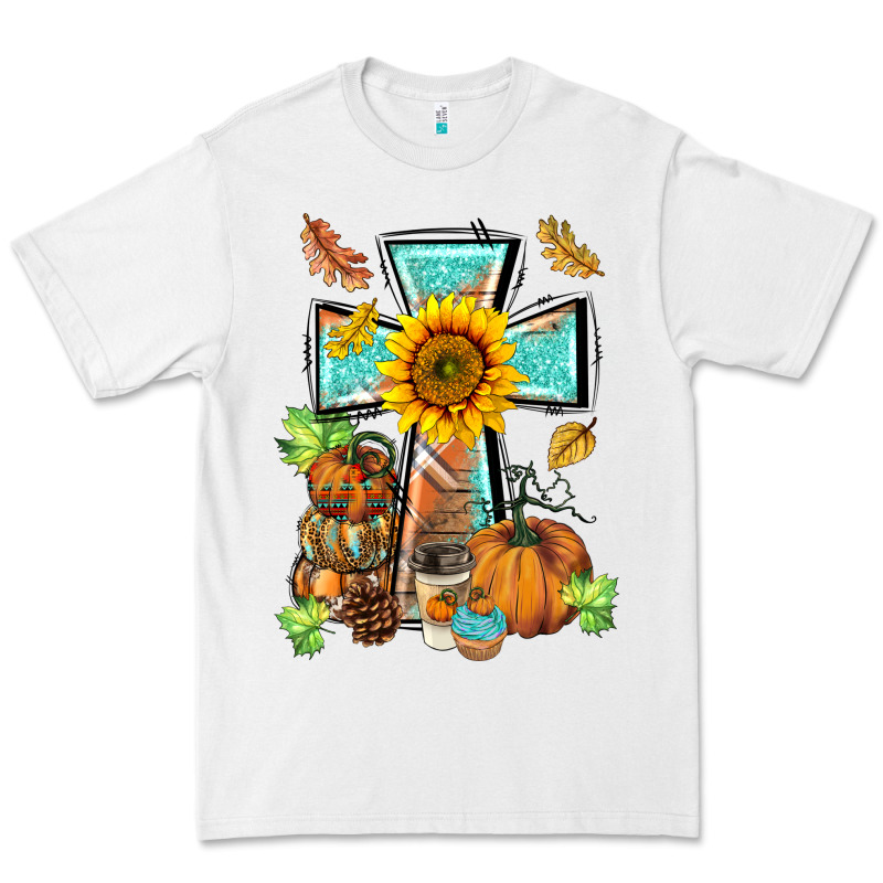 Western Thankful Cross Pumpkin Premium Tee by BarkalooDesign | Teevron