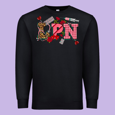 Valentinesday Lpn Premium Sweatshirt Designed By Nancycooperartshop