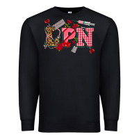 Black valentinesday lpn Premium Sweatshirt - NancyCooperArtShop