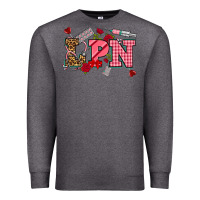 Charcoal Heather valentinesday lpn Premium Sweatshirt - NancyCooperArtShop