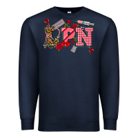 Navy valentinesday lpn Premium Sweatshirt - NancyCooperArtShop