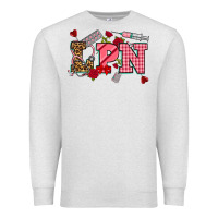 Oatmeal Heather valentinesday lpn Premium Sweatshirt - NancyCooperArtShop