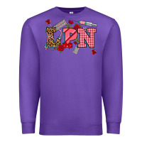 Purple valentinesday lpn Premium Sweatshirt - NancyCooperArtShop