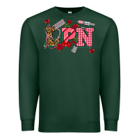 Sports Green valentinesday lpn Premium Sweatshirt - NancyCooperArtShop