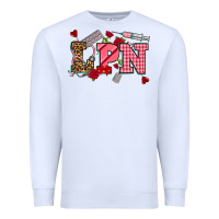 White valentinesday lpn Premium Sweatshirt - NancyCooperArtShop