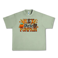 Oil Green hey there pumpkin Urban Heavy Tee - RacoonDesign