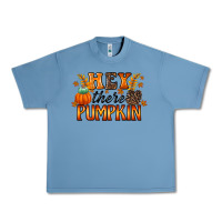 Pebble Blue hey there pumpkin Urban Heavy Tee - RacoonDesign