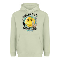 Matcha somebody's feral wrestling mom Heavyweight Hoodie - MaliasSmallBusiness