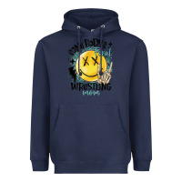Navy somebody's feral wrestling mom Heavyweight Hoodie - MaliasSmallBusiness