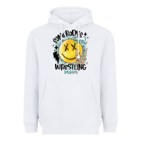 White somebody's feral wrestling mom Heavyweight Hoodie - MaliasSmallBusiness