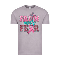 Vintage Zinc faith over fear with cross and ribbon Vintage Tee - HRA Design Shop