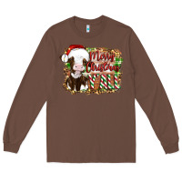 Chestnut merry christmas y'all cow Long Sleeve Tee - Artiststas