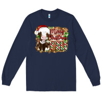 Merry Christmas Y'all Cow Long Sleeve Tee | Teevron