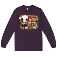 Plum merry christmas y'all cow Long Sleeve Tee - Artiststas