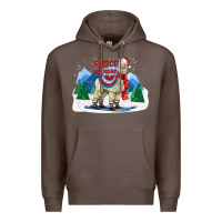 Coffee fleece navidad alpaca mountains Premium Hoodie - LillyAllenDesigns