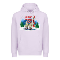 Lilac fleece navidad alpaca mountains Premium Hoodie - LillyAllenDesigns