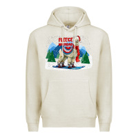 Oatmeal Heather fleece navidad alpaca mountains Premium Hoodie - LillyAllenDesigns