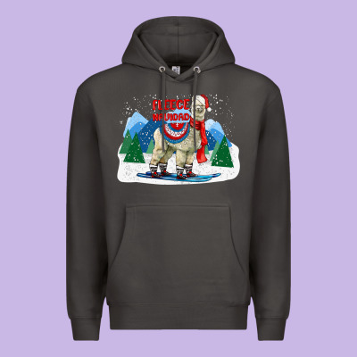 Fleece Navidad Alpaca Mountains Premium Hoodie Designed By Lillyallendesigns