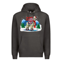 Smoke fleece navidad alpaca mountains Premium Hoodie - LillyAllenDesigns