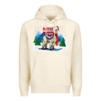 Tofu fleece navidad alpaca mountains Premium Hoodie - LillyAllenDesigns