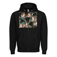 Black suffolk ewe and merino ram sheeps Zipper Hoodie - BarkalooDesign
