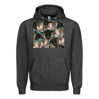 Charcoal Heather suffolk ewe and merino ram sheeps Zipper Hoodie - BarkalooDesign