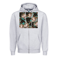 Heather Grey suffolk ewe and merino ram sheeps Zipper Hoodie - BarkalooDesign