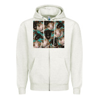 Oatmeal Heather suffolk ewe and merino ram sheeps Zipper Hoodie - BarkalooDesign