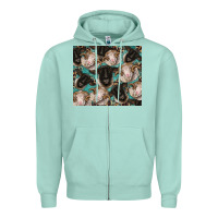 Seafoam suffolk ewe and merino ram sheeps Zipper Hoodie - BarkalooDesign