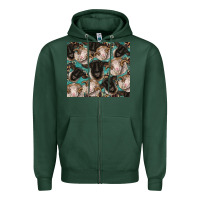 Sports Green suffolk ewe and merino ram sheeps Zipper Hoodie - BarkalooDesign