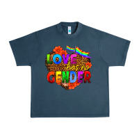 Midnight Navy love has no gender Urban Heavy Tee - HRA Design Shop