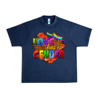 Navy love has no gender Urban Heavy Tee - HRA Design Shop