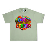 Oil Green love has no gender Urban Heavy Tee - HRA Design Shop
